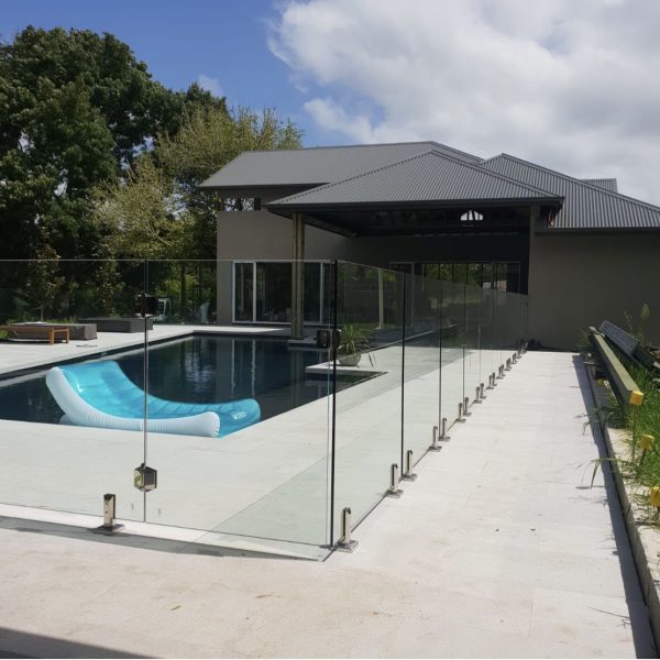 swimming pool fence glass